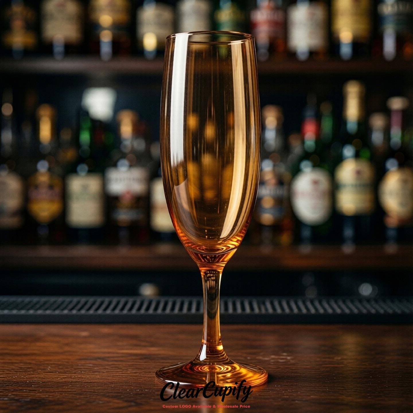 Amber Clear Champagne Flutes - Wholesale 5oz/6oz/7oz Acrylic Champagne Glasses