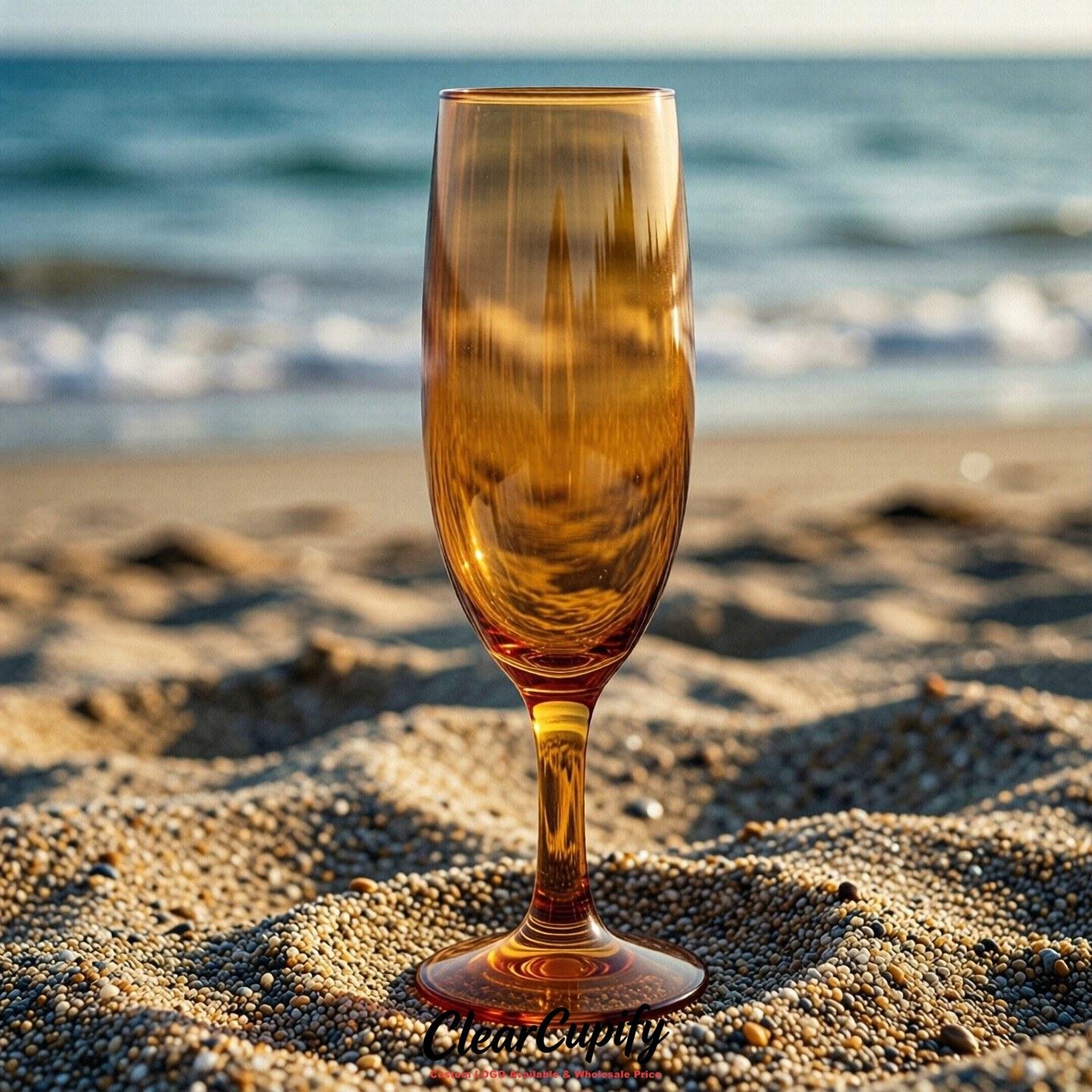 Amber Clear Champagne Flutes - Wholesale 5oz/6oz/7oz Acrylic Champagne Glasses Amber Clear Champagne Flutes - Wholesale 5oz/6oz/7oz Acrylic Champagne Glasses