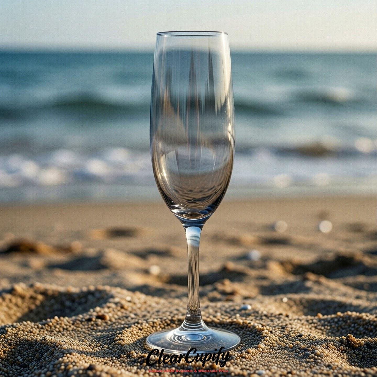 Light Slate Gray Clear Champagne Flutes - Wholesale 5oz/6oz/7oz Acrylic Champagne Glasses