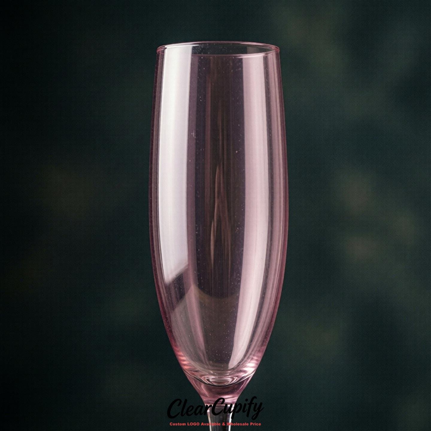 Mauve Clear Champagne Flutes - Wholesale 5oz/6oz/7oz Acrylic Champagne Glasses
