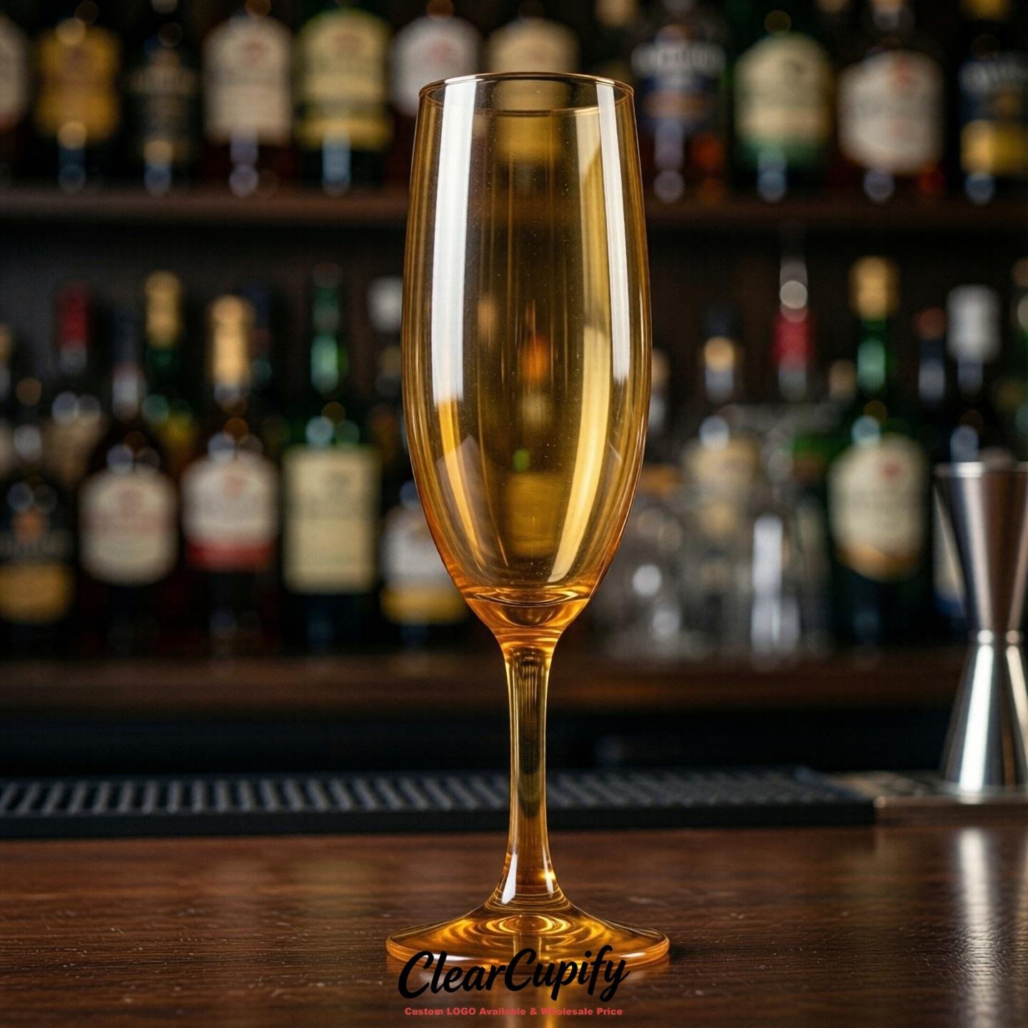 Ochre Clear Champagne Flutes - Wholesale 5oz/6oz/7oz Acrylic Champagne Glasses