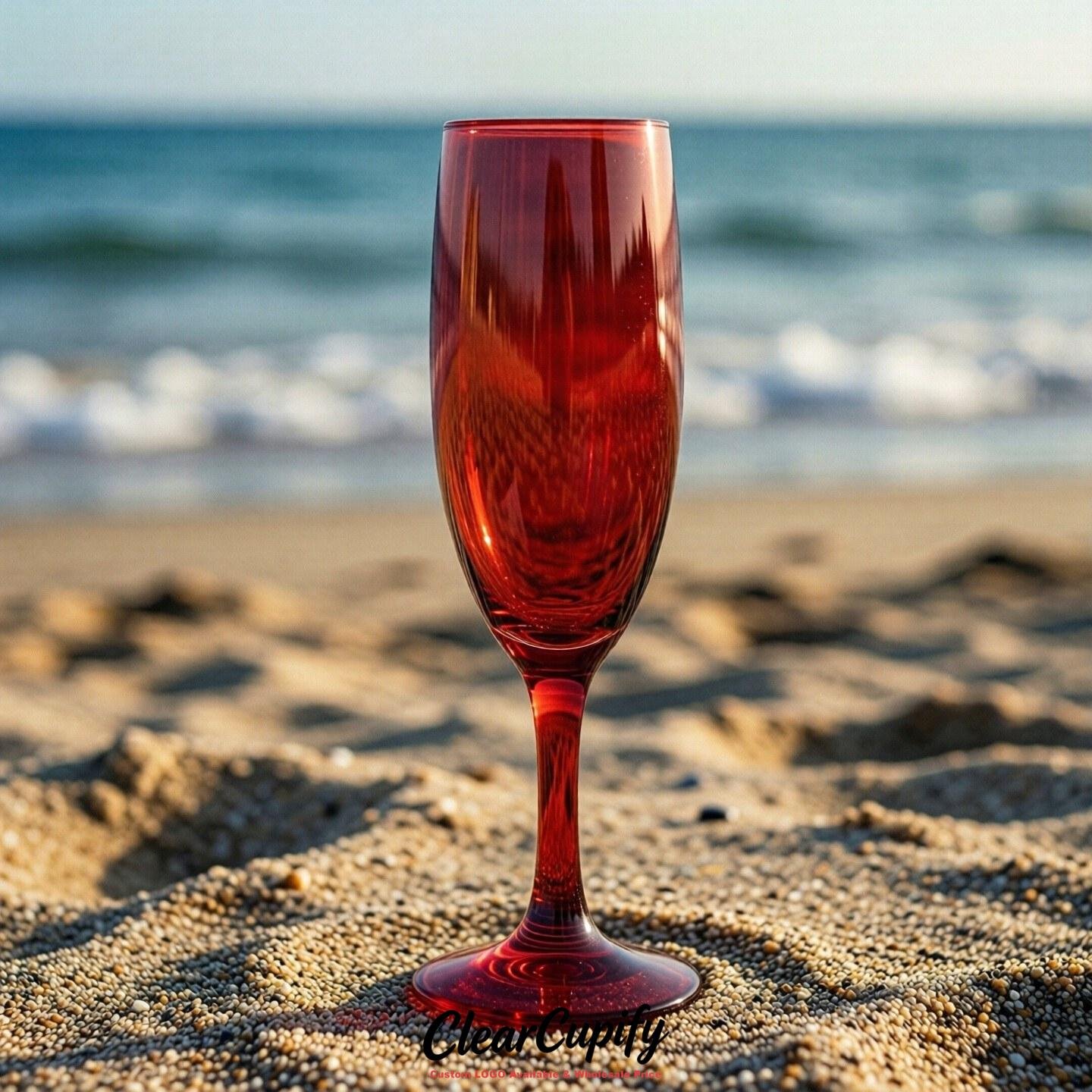 Red Clear Champagne Flutes - Wholesale 5oz/6oz/7oz Acrylic Champagne Glasses Red Clear Champagne Flutes - Wholesale 5oz/6oz/7oz Acrylic Champagne Glasses