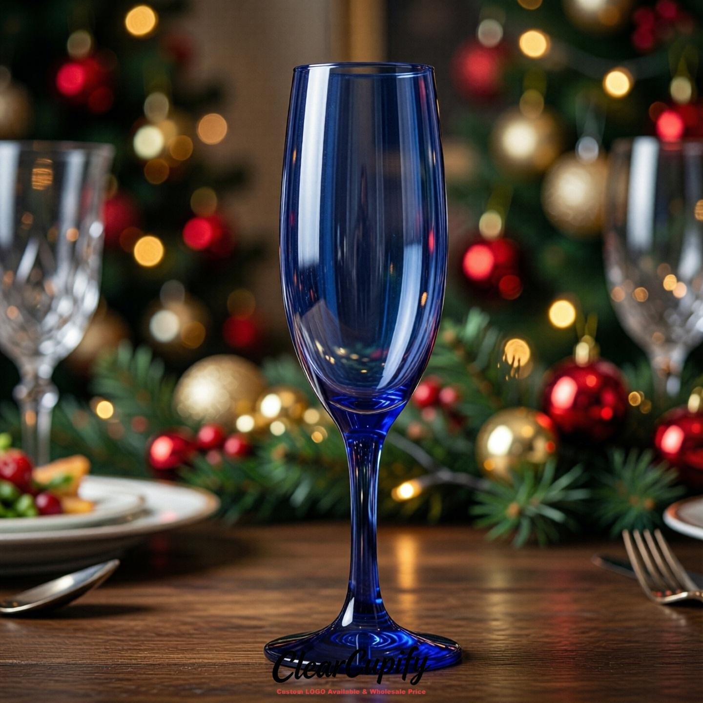 Sapphire Clear Champagne Flutes - Wholesale 5oz/6oz/7oz Acrylic Champagne Glasses