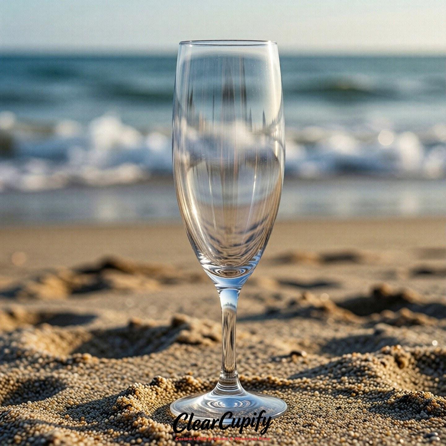 Silver Clear Champagne Flutes - Wholesale 5oz/6oz/7oz Acrylic Champagne Glasses Silver Clear Champagne Flutes - Wholesale 5oz/6oz/7oz Acrylic Champagne Glasses