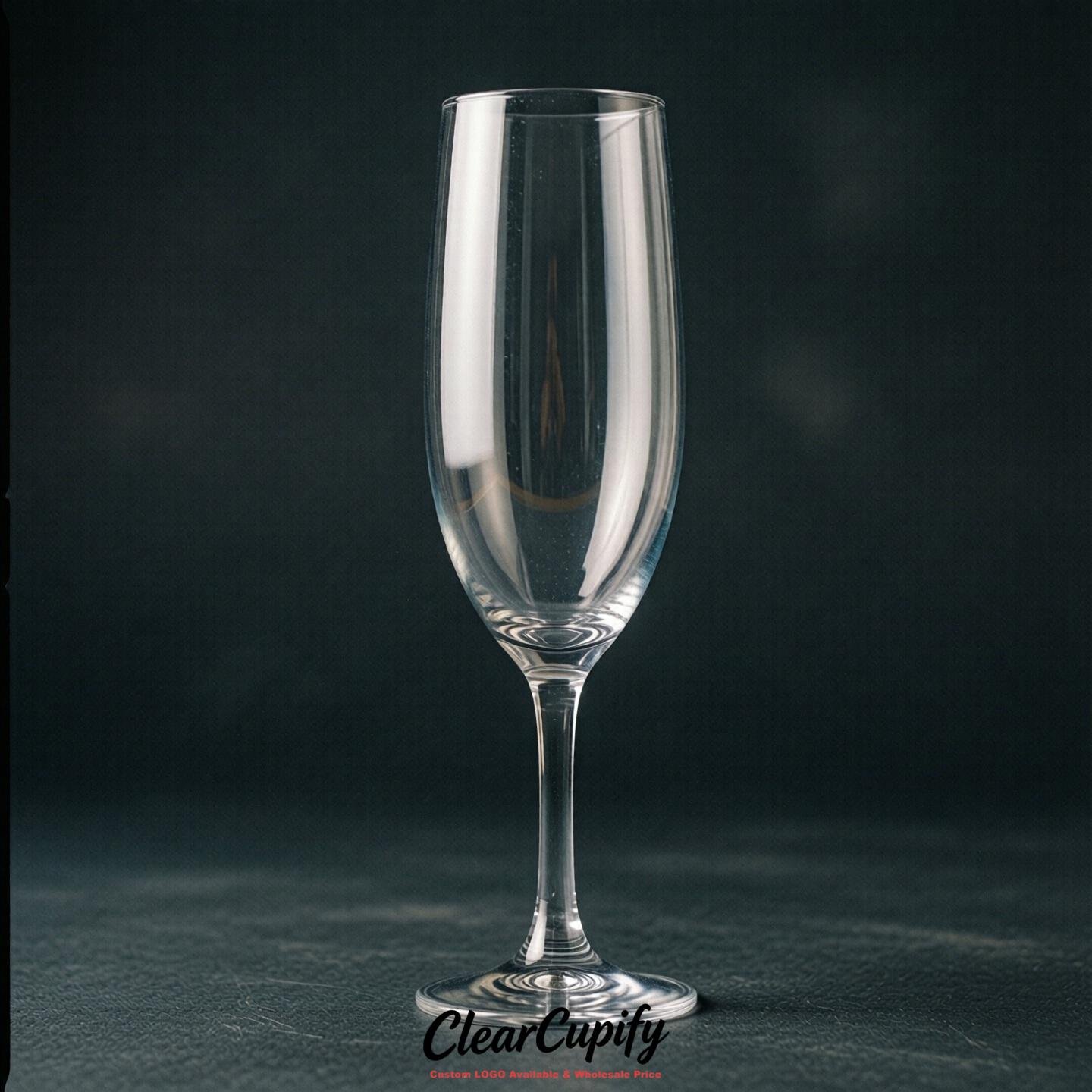 Transparent Clear Champagne Flutes - Wholesale 5oz/6oz/7oz Acrylic Champagne Glasses
