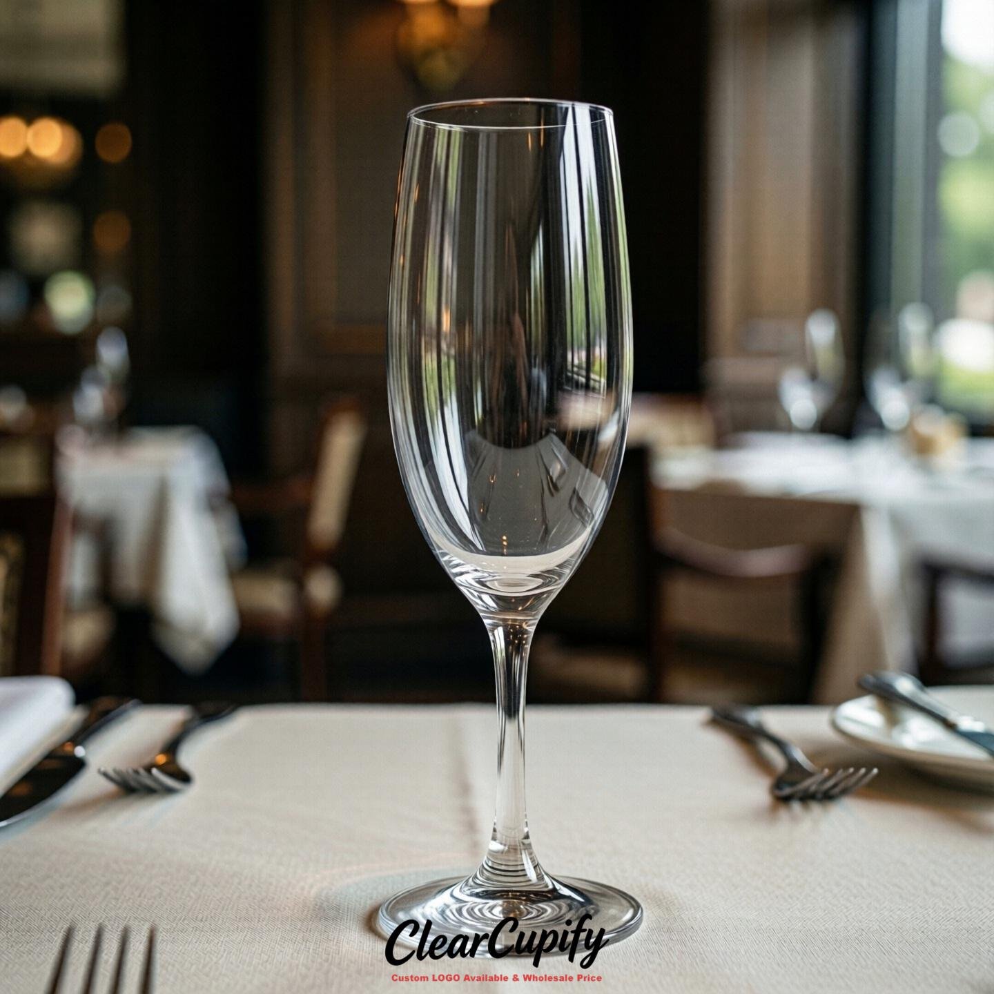 Transparent Clear Champagne Flutes - Wholesale 5oz/6oz/7oz Acrylic Champagne Glasses