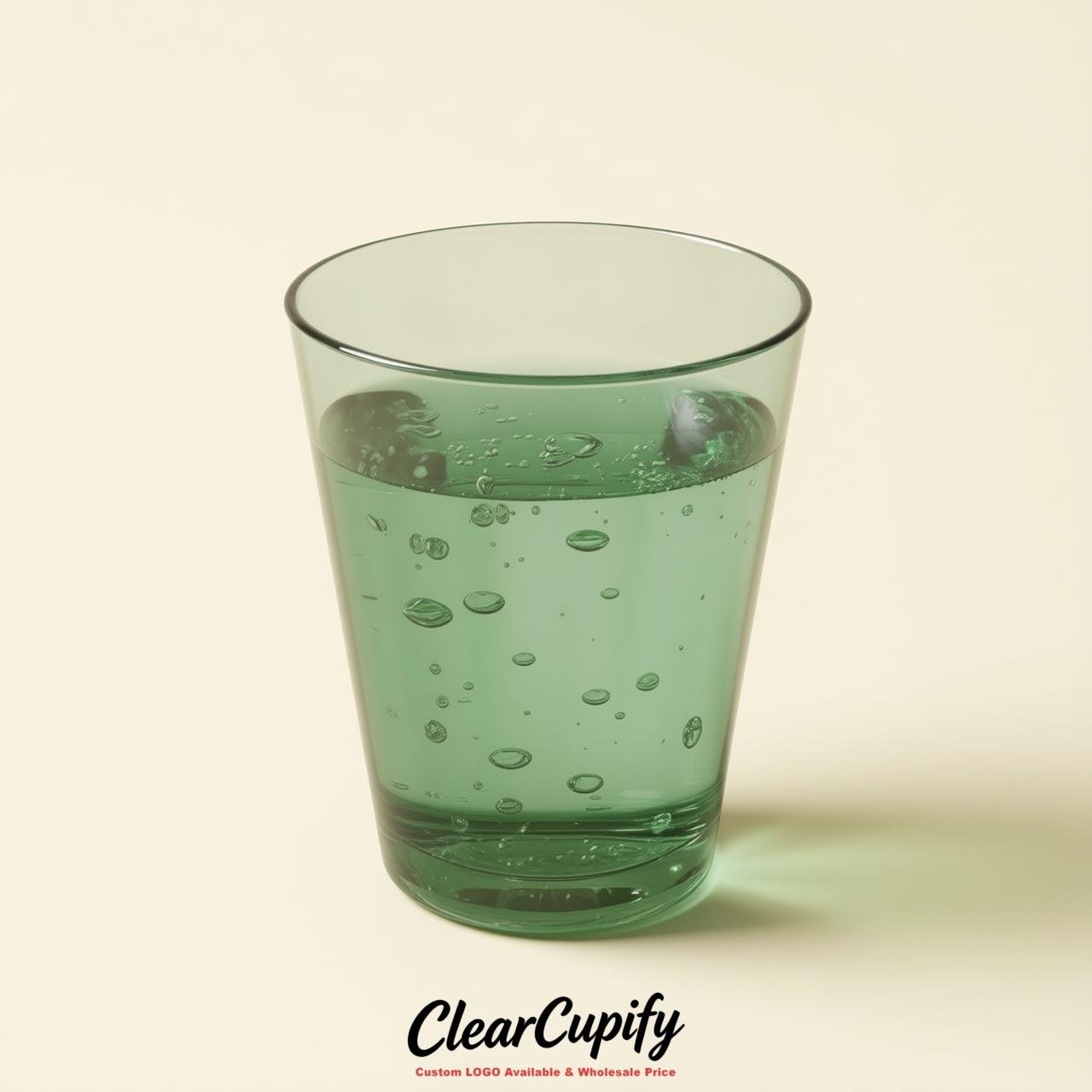 Green Clear Plastic Shot Glasses - 1.5oz & 2oz (45ml & 60ml)