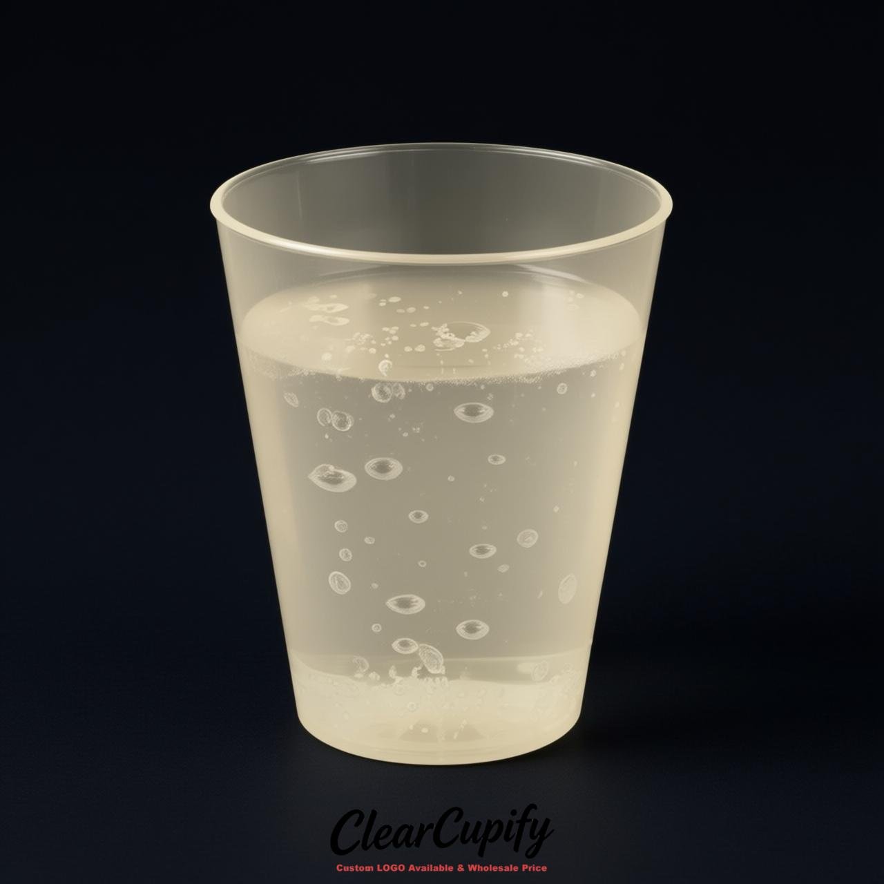 Ivory Clear Plastic Shot Glasses - 1.5oz & 2oz (45ml & 60ml)