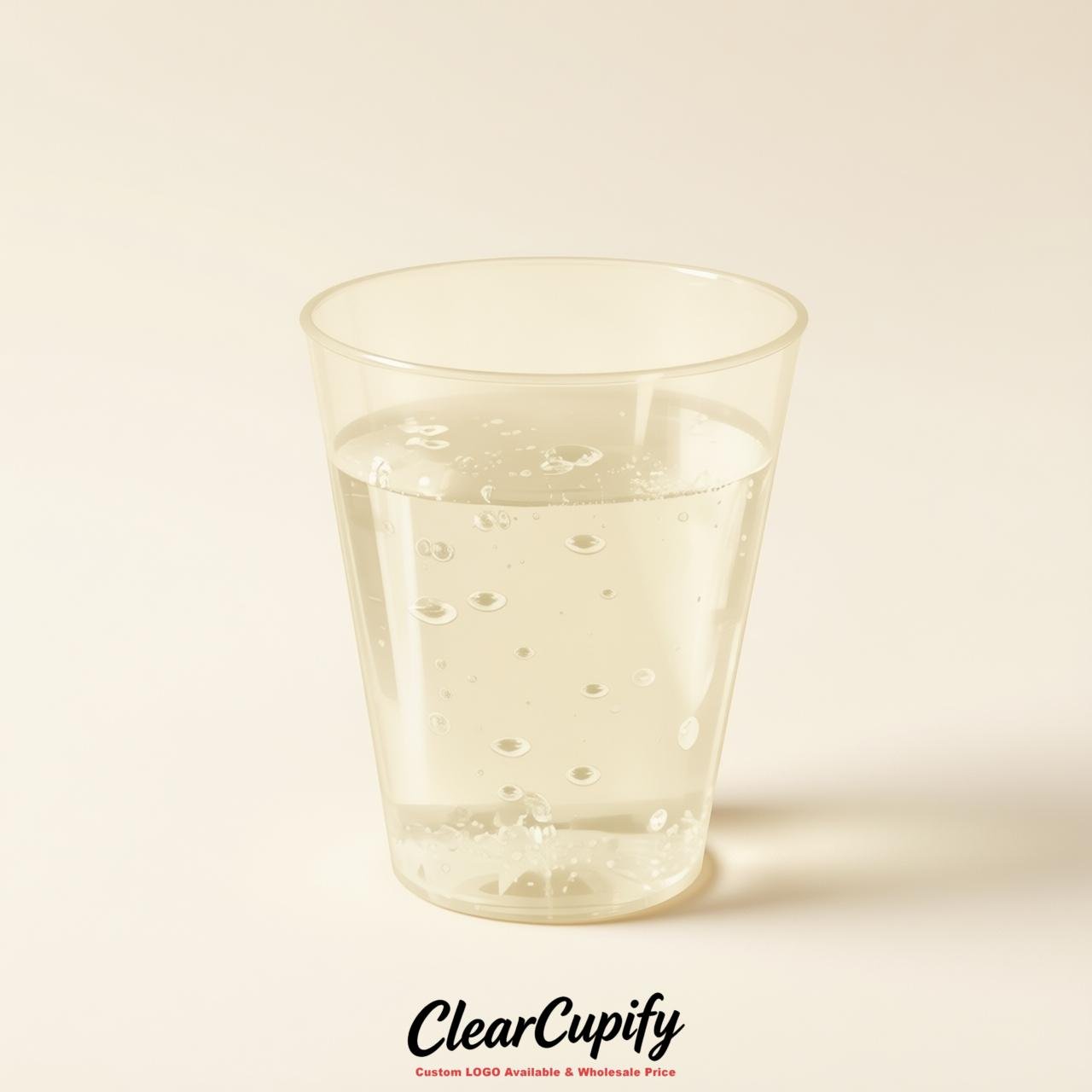 Ivory Clear Plastic Shot Glasses - 1.5oz & 2oz (45ml & 60ml)