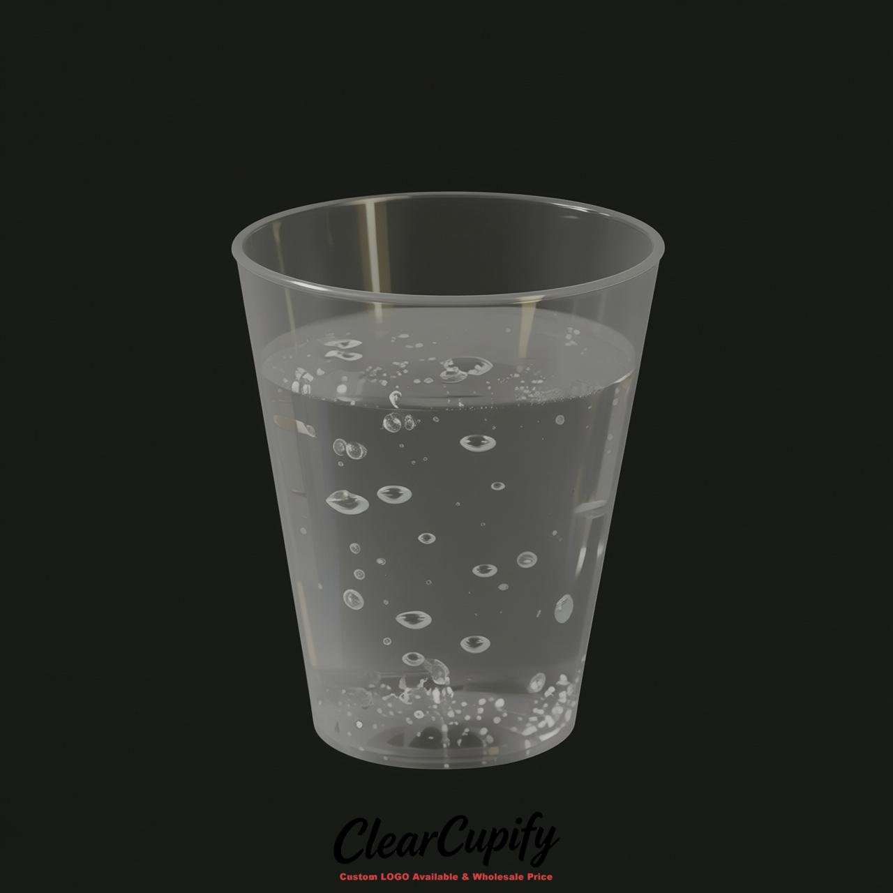 Light Slate Gray Clear Plastic Shot Glasses - 1.5oz & 2oz (45ml & 60ml)