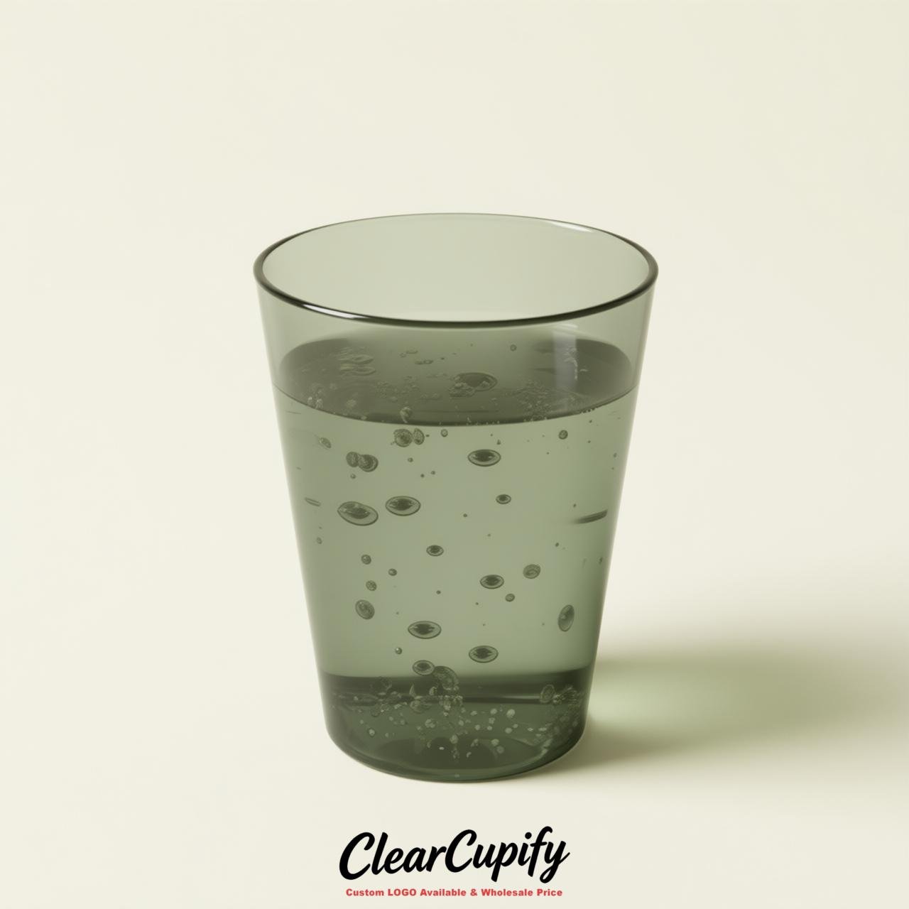 Sage Green Clear Plastic Shot Glasses - 1.5oz & 2oz (45ml & 60ml)