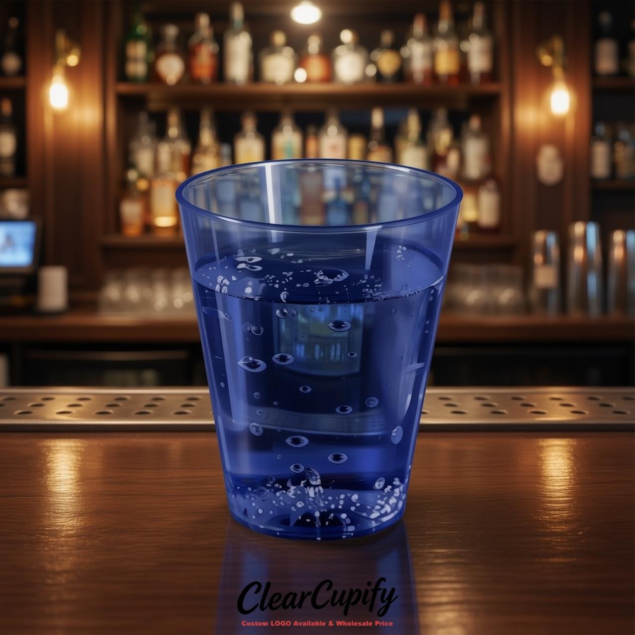 Sapphire Clear Plastic Shot Glasses - 1.5oz & 2oz (45ml & 60ml)