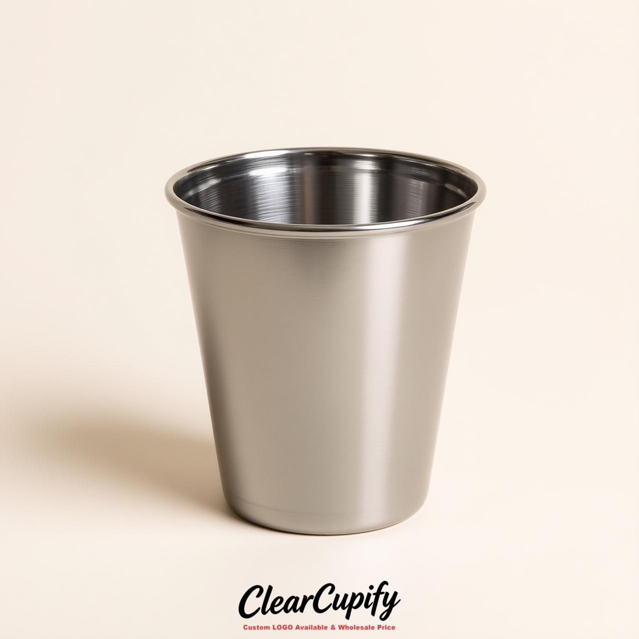 Silver Clear Plastic Shot Glasses - 1.5oz & 2oz (45ml & 60ml)