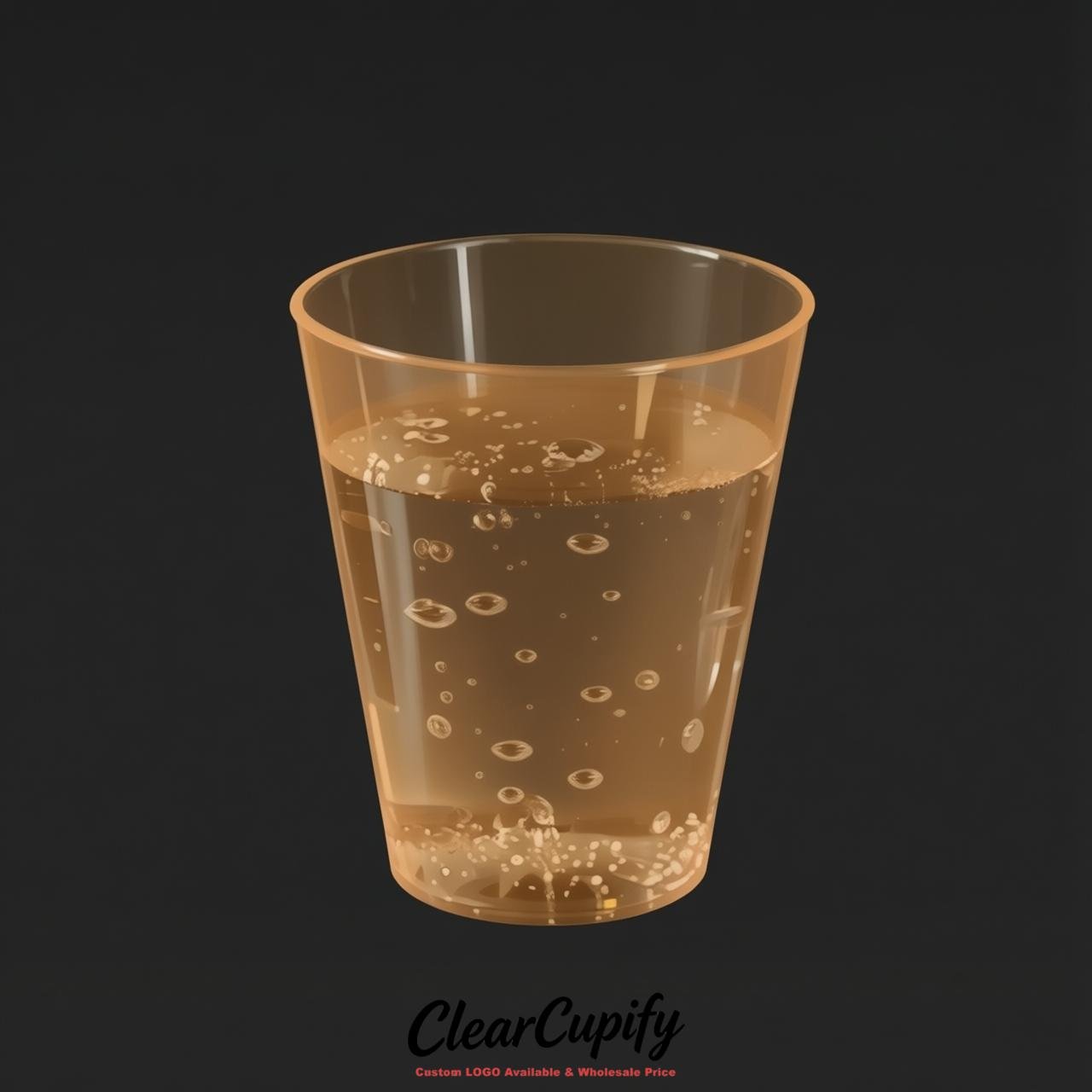 Camel Clear Plastic Shot Glasses - 1.5oz & 2oz (45ml & 60ml)