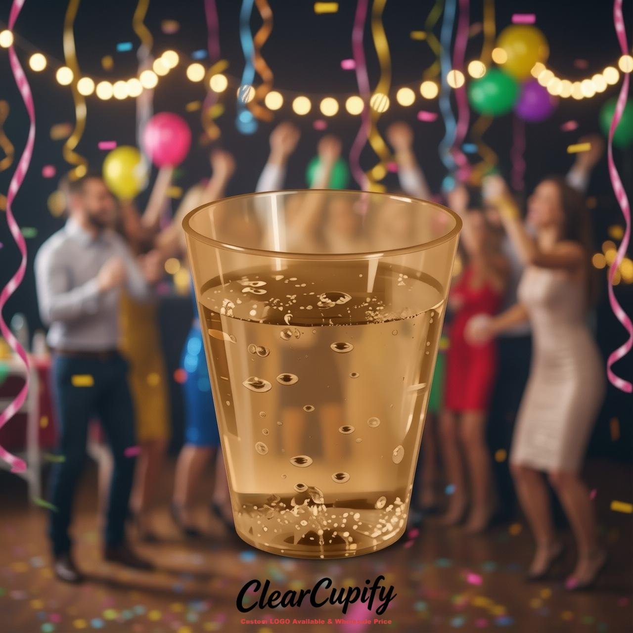 Camel Clear Plastic Shot Glasses - 1.5oz & 2oz (45ml & 60ml)