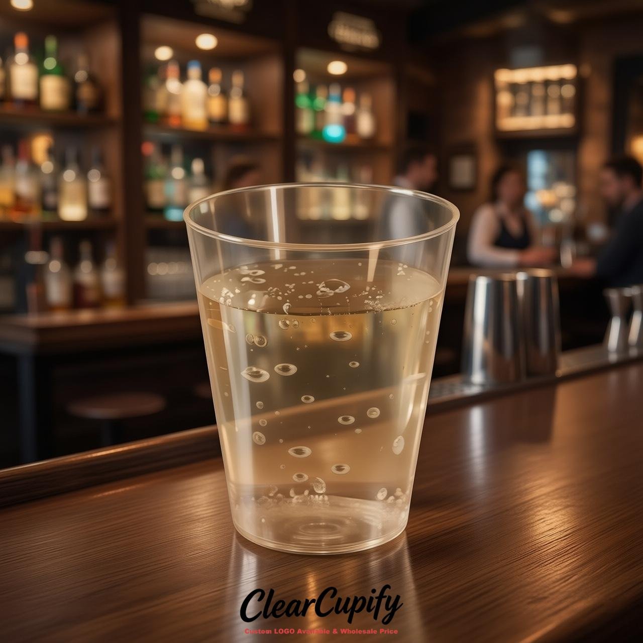 Champagne Clear Plastic Shot Glasses - 1.5oz & 2oz (45ml & 60ml)