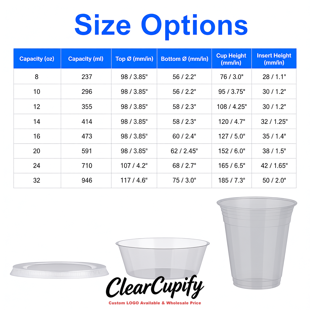 Aurora Gray 12 oz Disposable Plastic Parfait Cups with Insert & Flat lids 3.85 x 2.1 x 4 inches