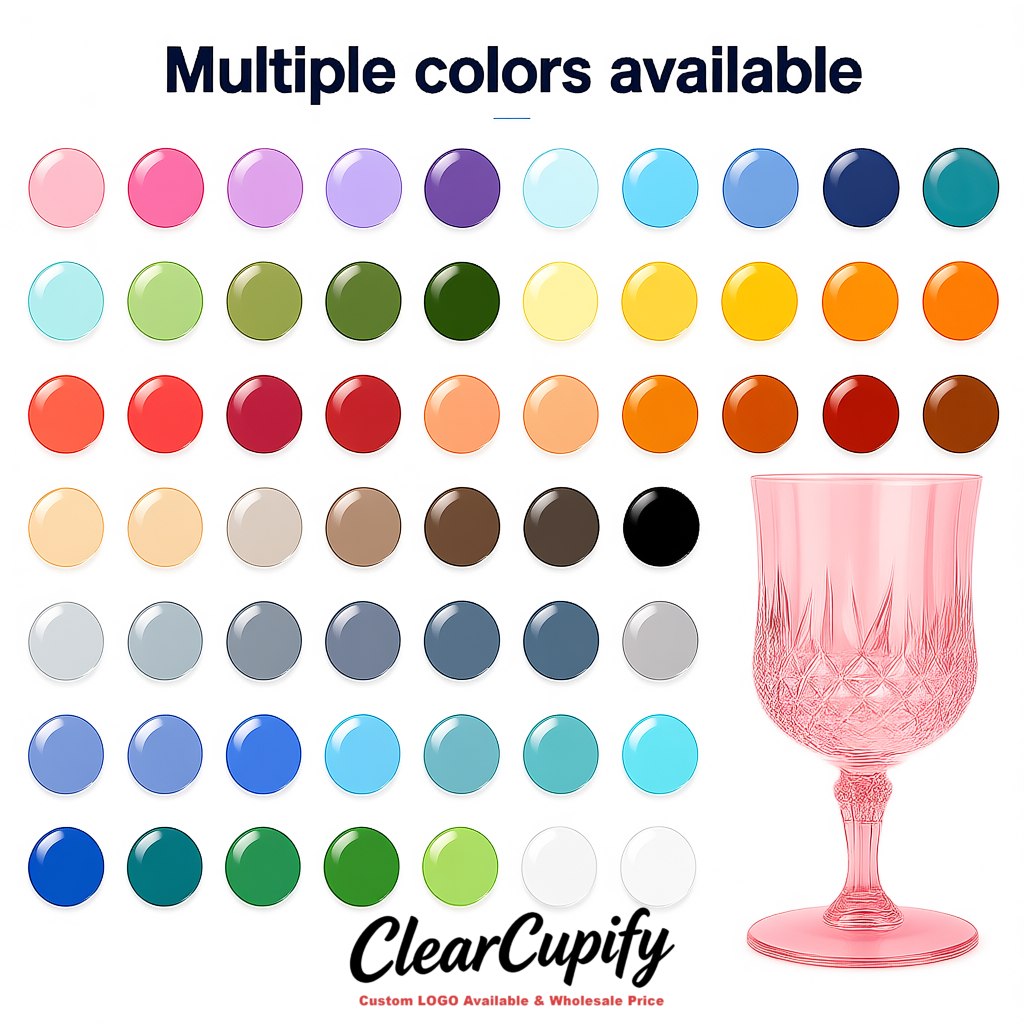 Blush 7oz Acrylic Plastic Wine Goblets - 2.7 x 6.7 inches Party & Wedding Wine Glasses Blush 7oz Acrylic Plastic Wine Goblets - 2.7 x 6.7 inches Party & Wedding Wine Glasses