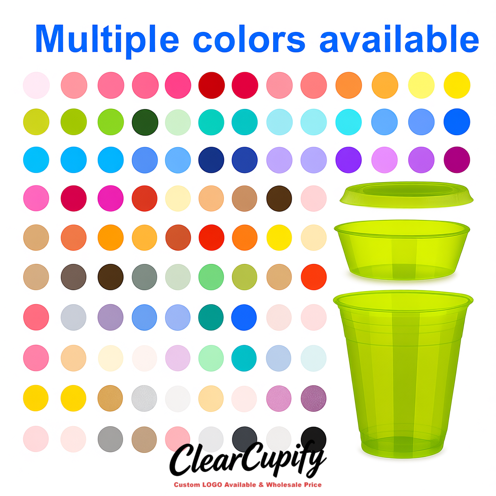 Chartreuse 12 oz Disposable Plastic Parfait Cups with Insert & Flat lids 3.85 x 2.1 x 4 inches