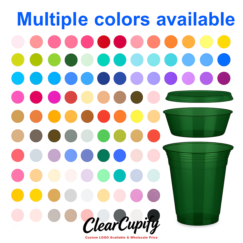 Emerald Green 12 oz Disposable Plastic Parfait Cups with Insert & Flat lids 3.85 x 2.1 x 4 inches Emerald Green 12 oz Disposable Plastic Parfait Cups with Insert & Flat lids 3.85 x 2.1 x 4 inches