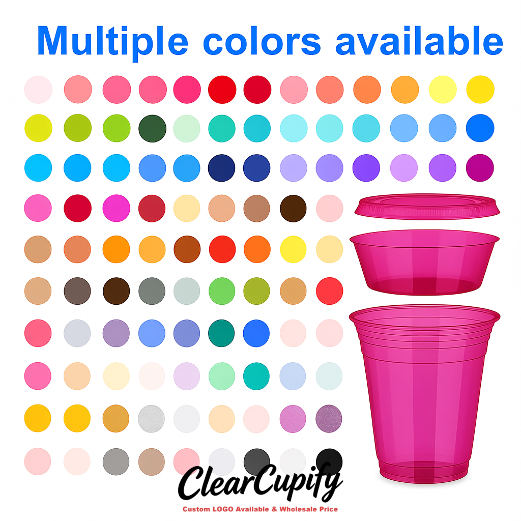 Fuchsia 12 oz Disposable Plastic Parfait Cups with Insert & Flat lids 3.85 x 2.1 x 4 inches Fuchsia 12 oz Disposable Plastic Parfait Cups with Insert & Flat lids 3.85 x 2.1 x 4 inches