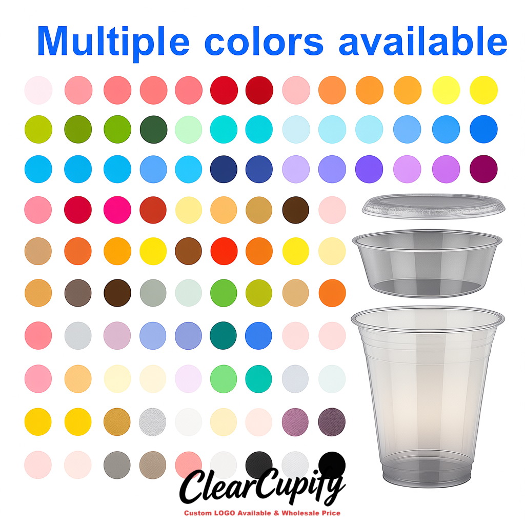 Metallic 12 oz Disposable Plastic Parfait Cups with Insert & Flat lids 3.85 x 2.1 x 4 inches