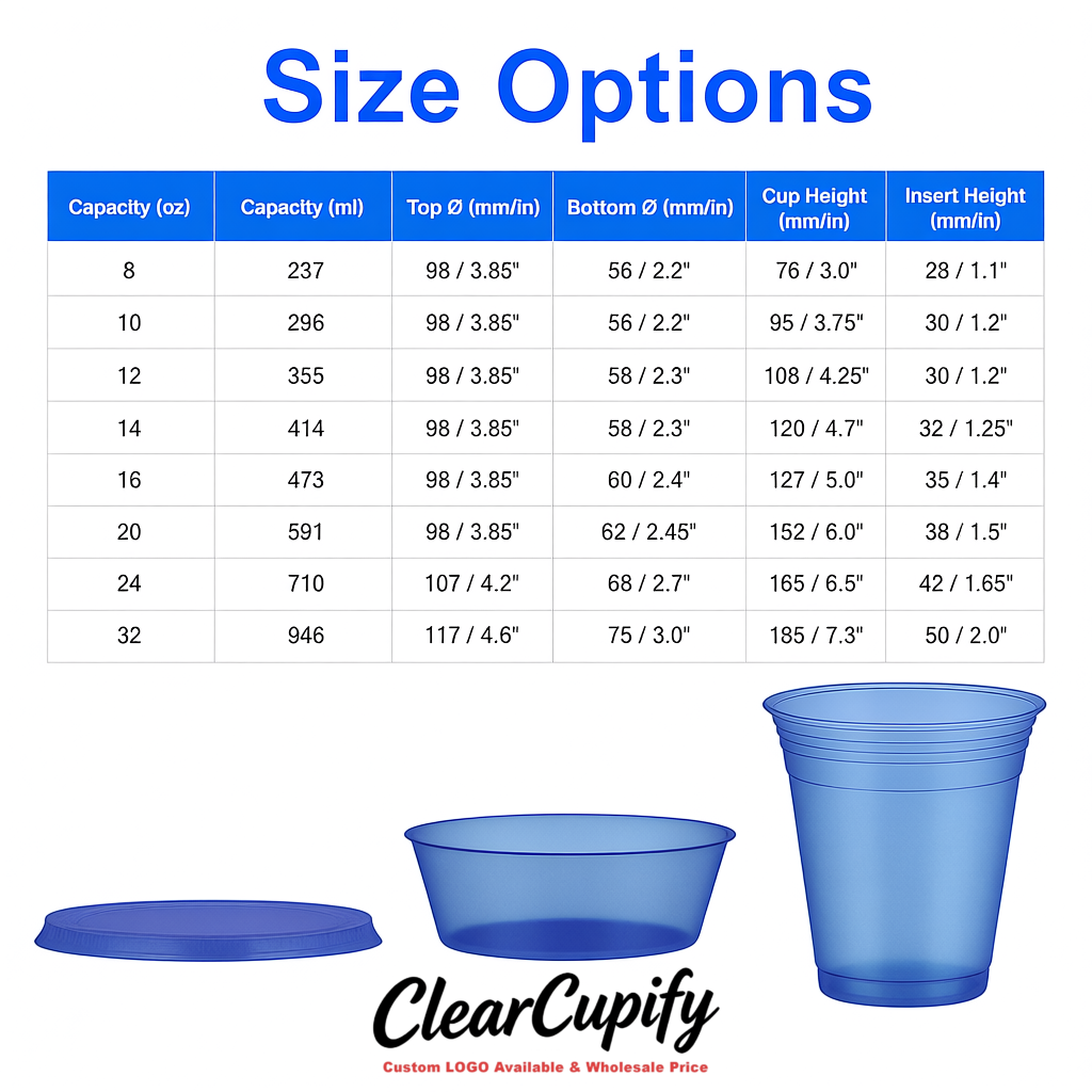 Sapphire 12 oz Disposable Plastic Parfait Cups with Insert & Flat lids 3.85 x 2.1 x 4 inches