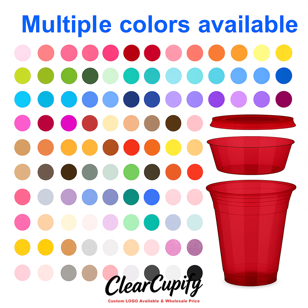 Scarlet 12 oz Disposable Plastic Parfait Cups with Insert & Flat lids 3.85 x 2.1 x 4 inches