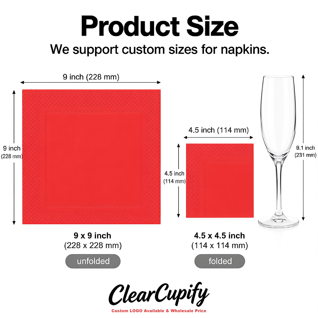 Coral Napkins Paper 4.5x4.5 Inch Disposable 2-Ply Cocktail Napkins Factory Coral Napkins Paper 4.5x4.5 Inch Disposable 2-Ply Cocktail Napkins Factory